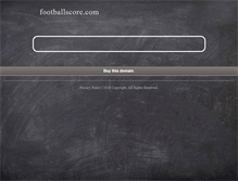 Tablet Screenshot of footballscore.com